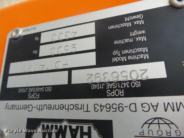 image for item DD2309 2009 Hamm HD13 double drum roller