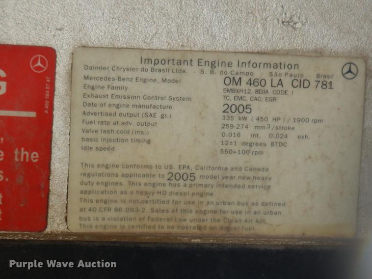 image for item DD3621 2005 Sterling L-Line flatbed truck