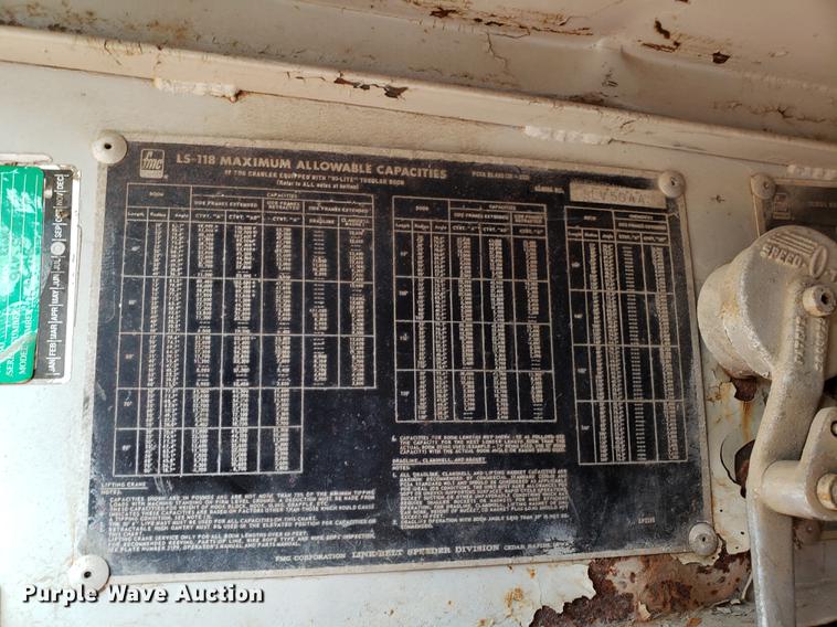 image for item DD4032 1976 Link Belt LS-118 crane