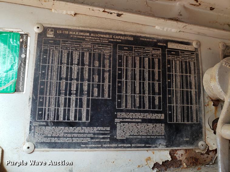 image for item DD4032 1976 Link Belt LS-118 crane