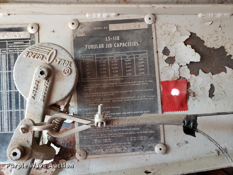 image for item DD4032 1976 Link Belt LS-118 crane