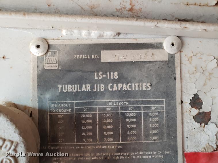 image for item DD4032 1976 Link Belt LS-118 crane