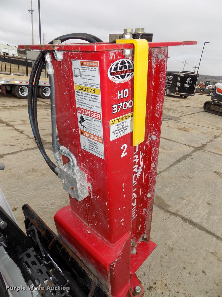 image for item DE7641 2017 Hurricane HD-3700 skid steer hammer