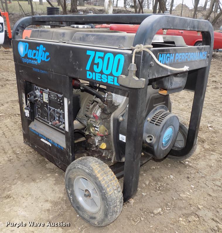 image for item DE7652 Ingersoll Rand air compressor and Pacific generator