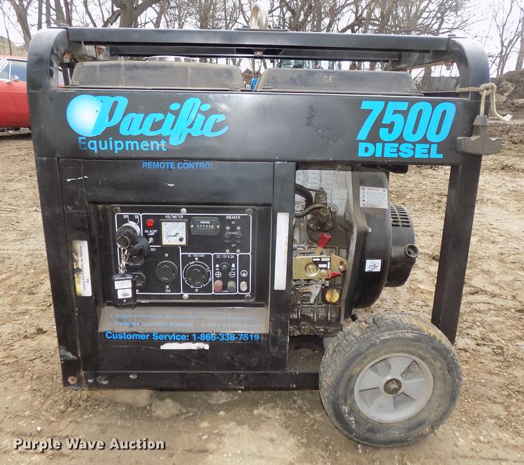 image for item DE7652 Ingersoll Rand air compressor and Pacific generator