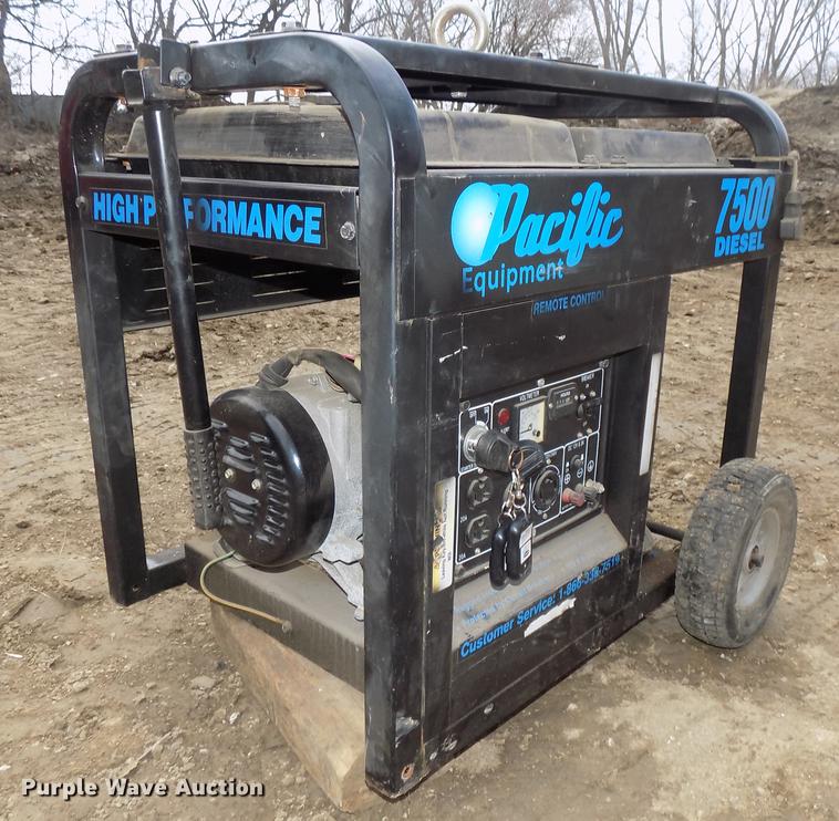 image for item DE7652 Ingersoll Rand air compressor and Pacific generator