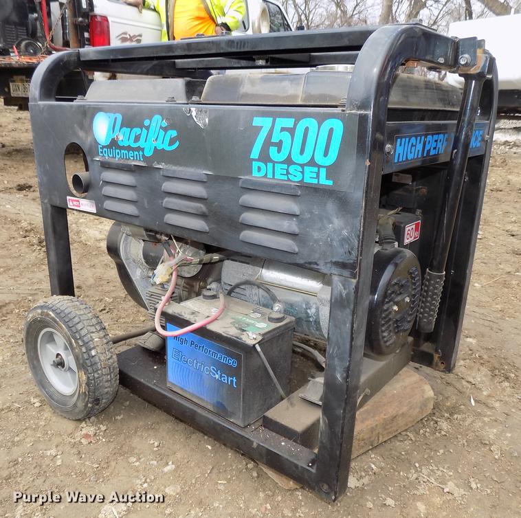 image for item DE7652 Ingersoll Rand air compressor and Pacific generator