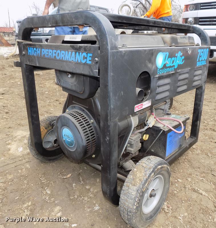 image for item DE7652 Ingersoll Rand air compressor and Pacific generator