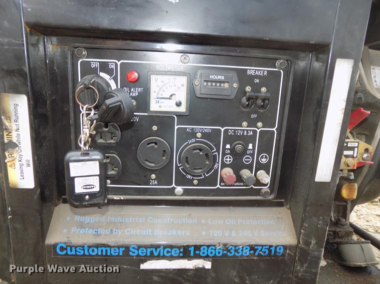 image for item DE7652 Ingersoll Rand air compressor and Pacific generator