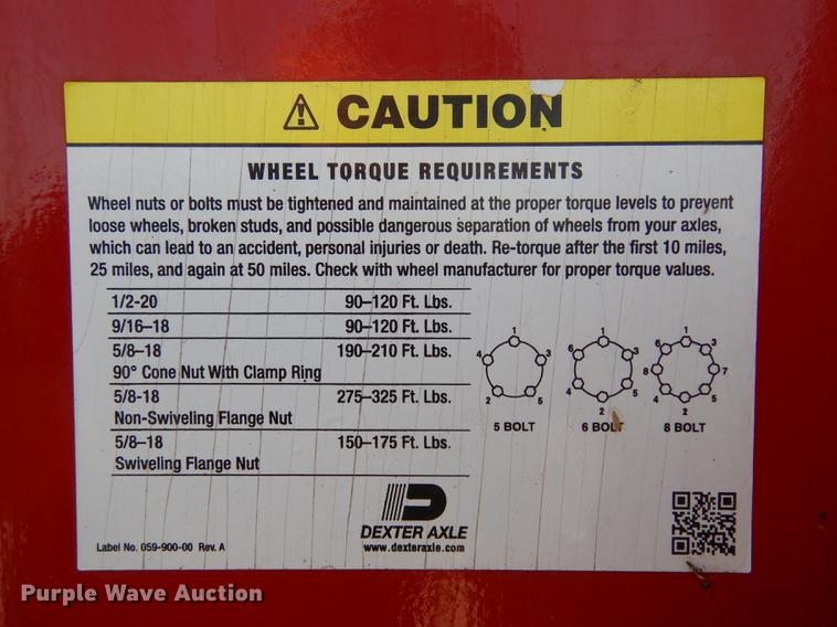 image for item DE8544 2018 Longhorn equipment trailer