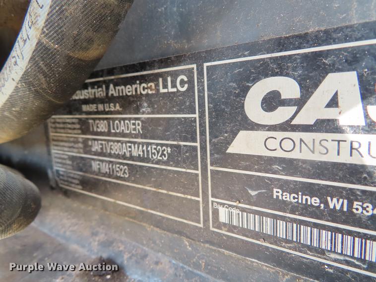 image for item DF7723 2015 Case TV380 skid steer
