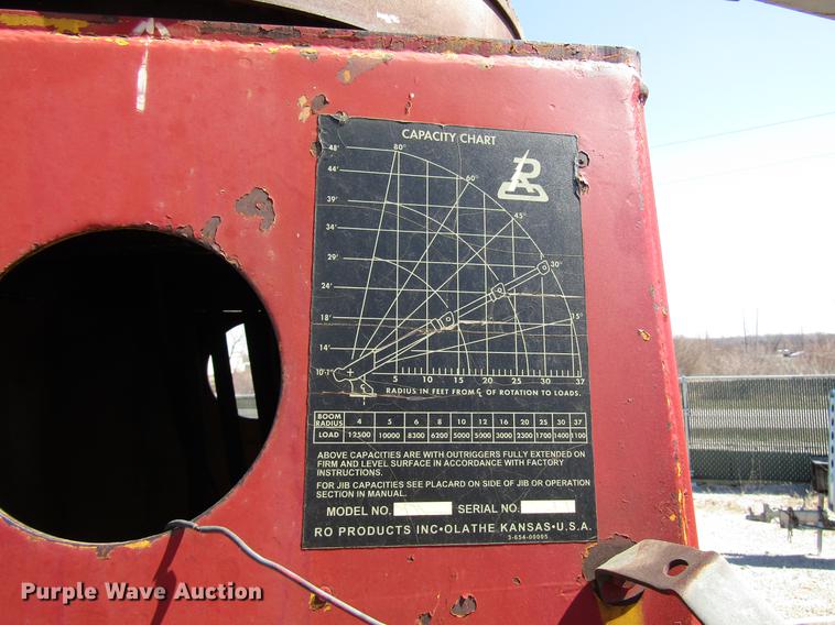 image for item DF7855 1986 Ford B7000 crane truck