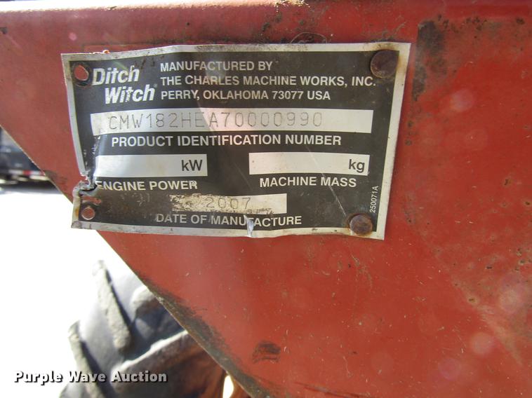 image for item DF7881 2007 Ditch Witch 1820 trencher