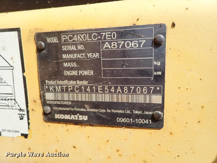 image for item DF8891 2006 Komatsu PC400LC-7EO excavator