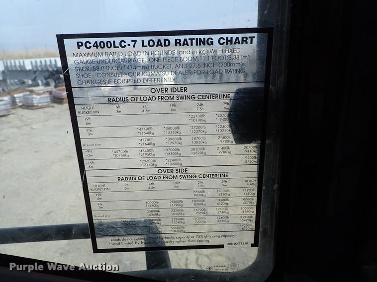 image for item DF8891 2006 Komatsu PC400LC-7EO excavator