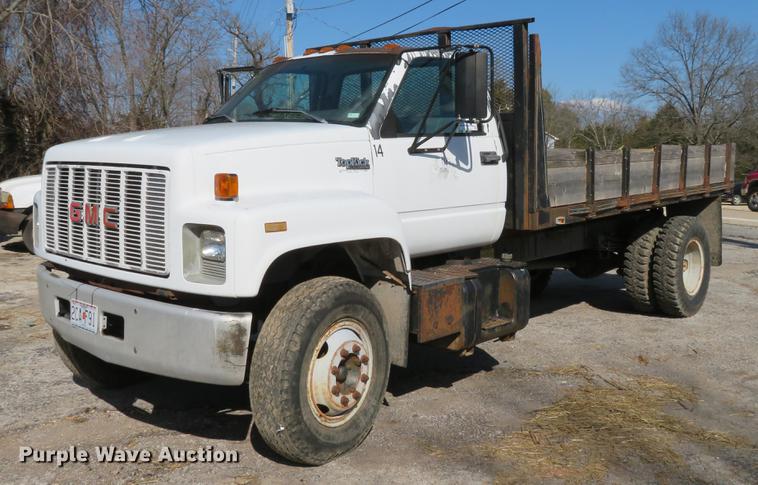 image for item DG3914 1993 GMC TopKick C5500 dump flatbed truck
