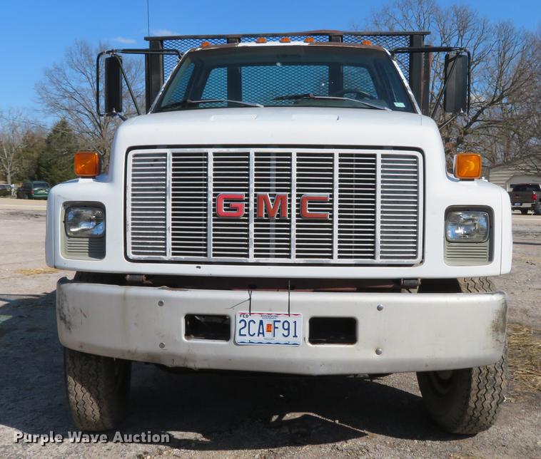 image for item DG3914 1993 GMC TopKick C5500 dump flatbed truck