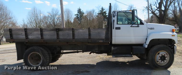 image for item DG3914 1993 GMC TopKick C5500 dump flatbed truck