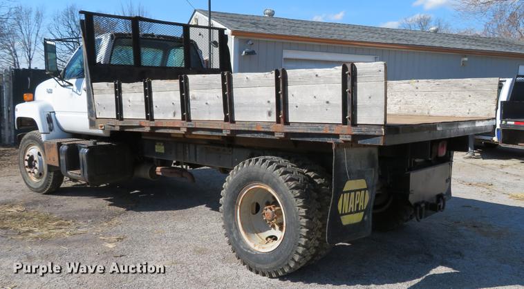image for item DG3914 1993 GMC TopKick C5500 dump flatbed truck