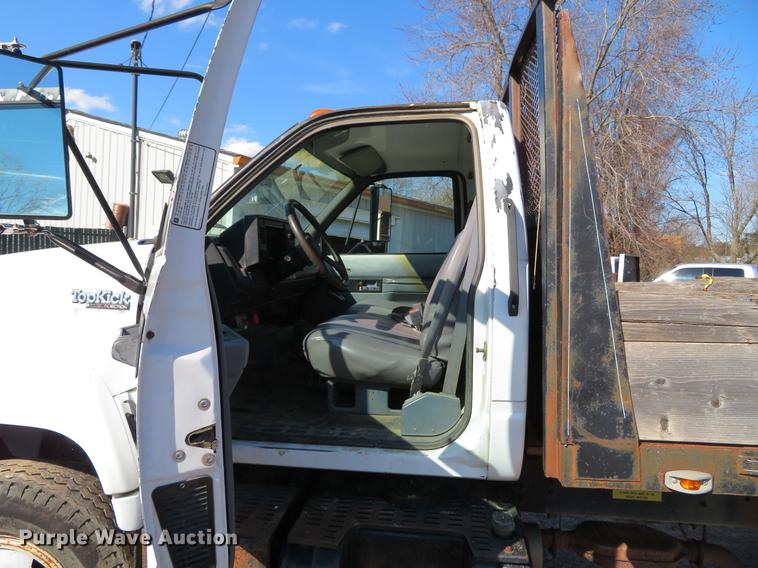 image for item DG3914 1993 GMC TopKick C5500 dump flatbed truck