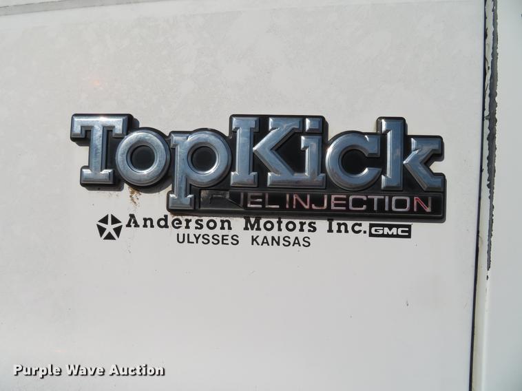 image for item DG3914 1993 GMC TopKick C5500 dump flatbed truck