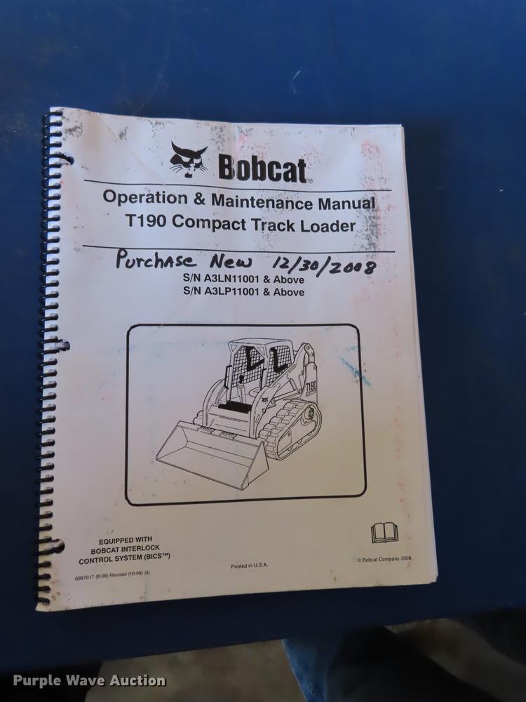 image for item DN9045 2009 Bobcat T190 skid steer
