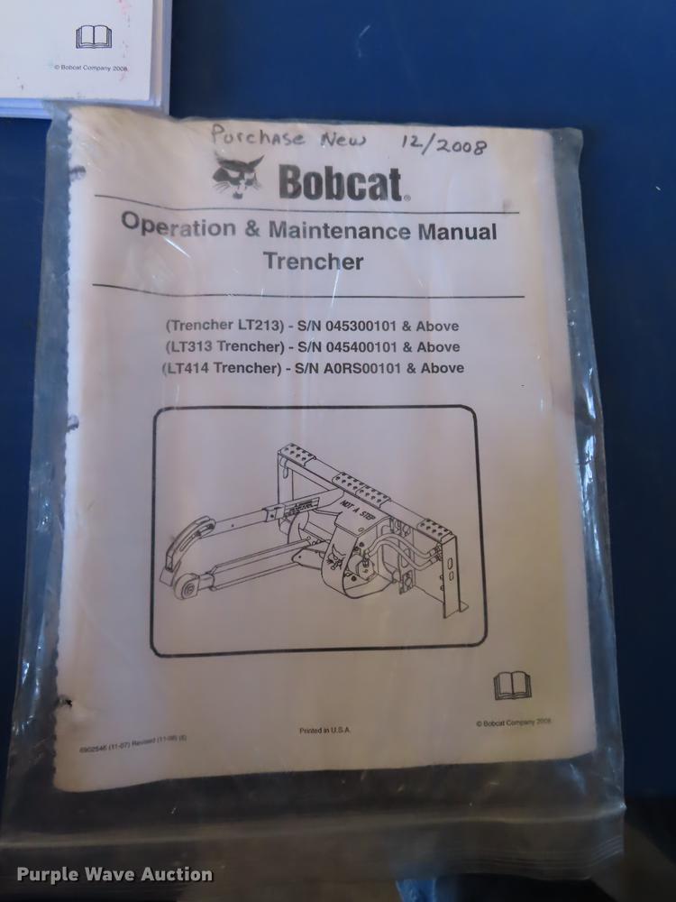 image for item DN9048 2009 Bobcat LT313 trencher