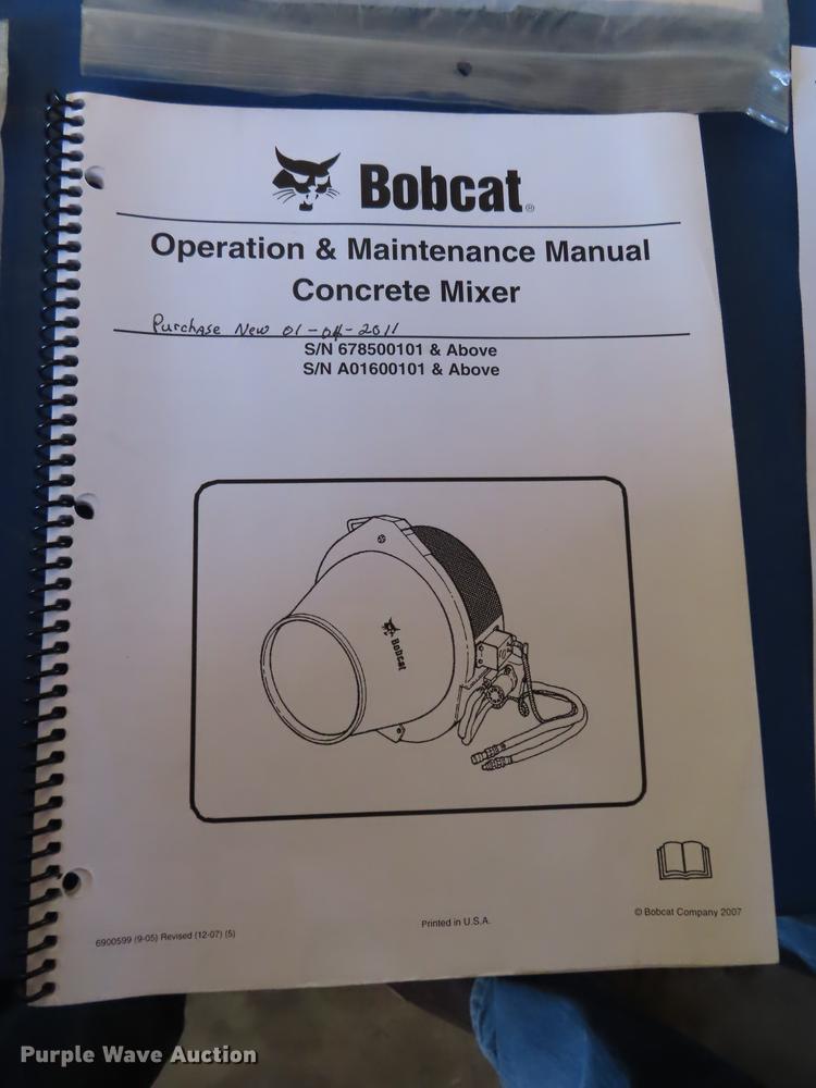 image for item DN9051 2011 Bobcat M1 cement mixer