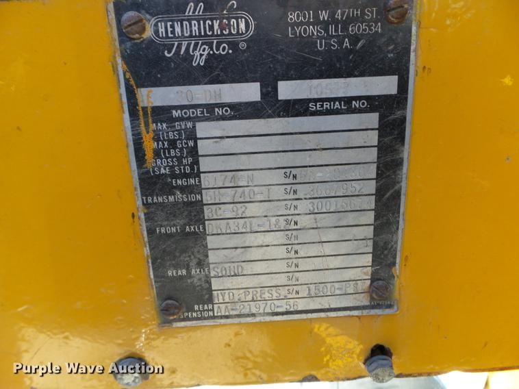image for item DX9724 Hendrickson 30-DH crane
