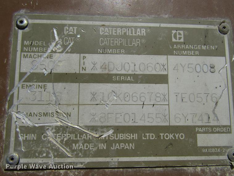 image for item EU9594 1992 Caterpillar 950F wheel loader