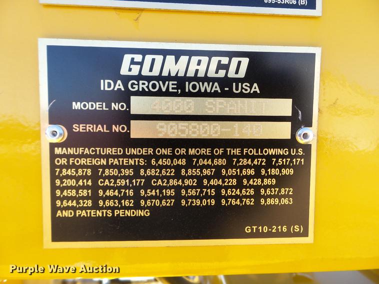 image for item EW9992 2018 Gomaco 4000 Spanit work bridge