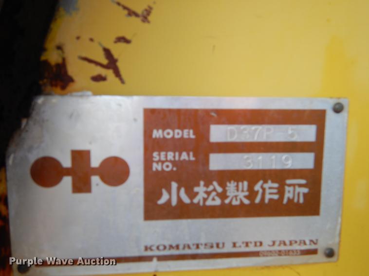 image for item EZ9955 1993 Komatsu D37P dozer