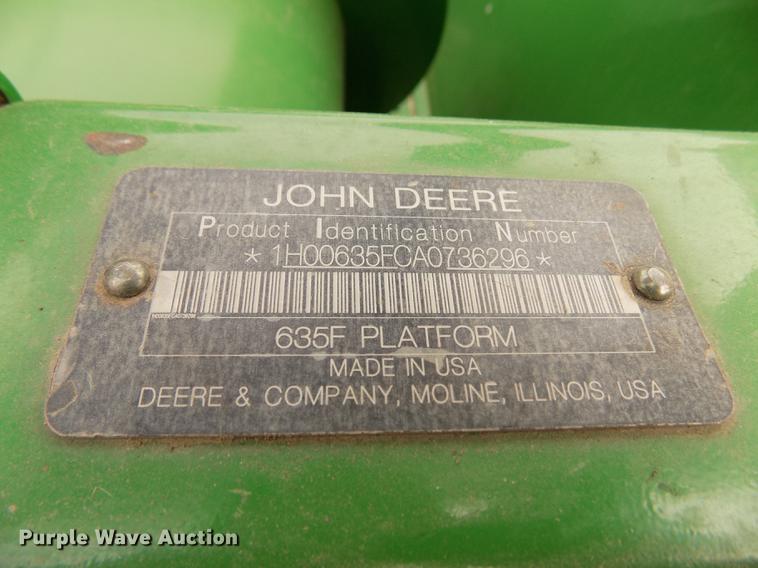 image for item DE1114 2010 John Deere 635F Hydraflex flex head
