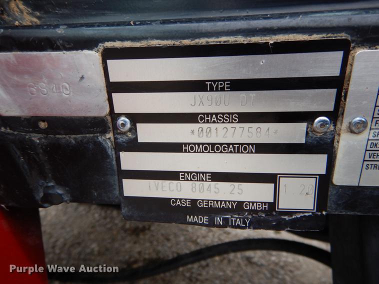 image for item DE8279 2003 Case IH JX90U MFWD tractor