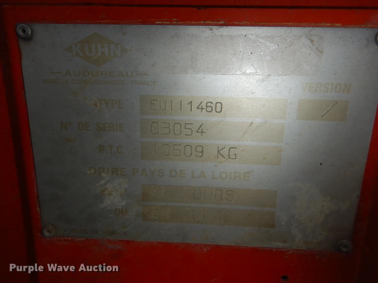 image for item DG0985 Kuhn Euromix II 1460 feed mixer