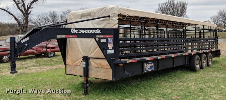 image for item DG3407 2015 Gooseneck Trailers livestock trailer