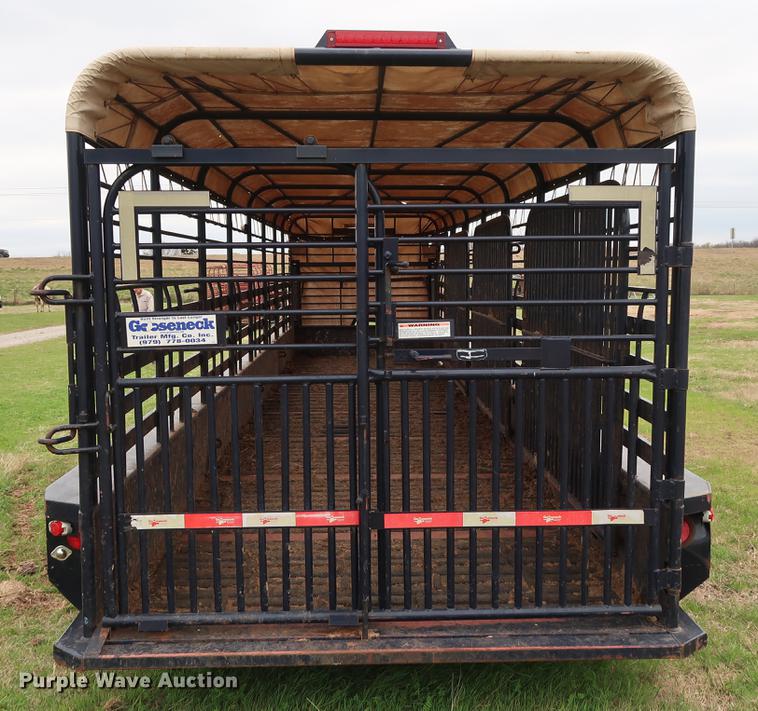 image for item DG3407 2015 Gooseneck Trailers livestock trailer
