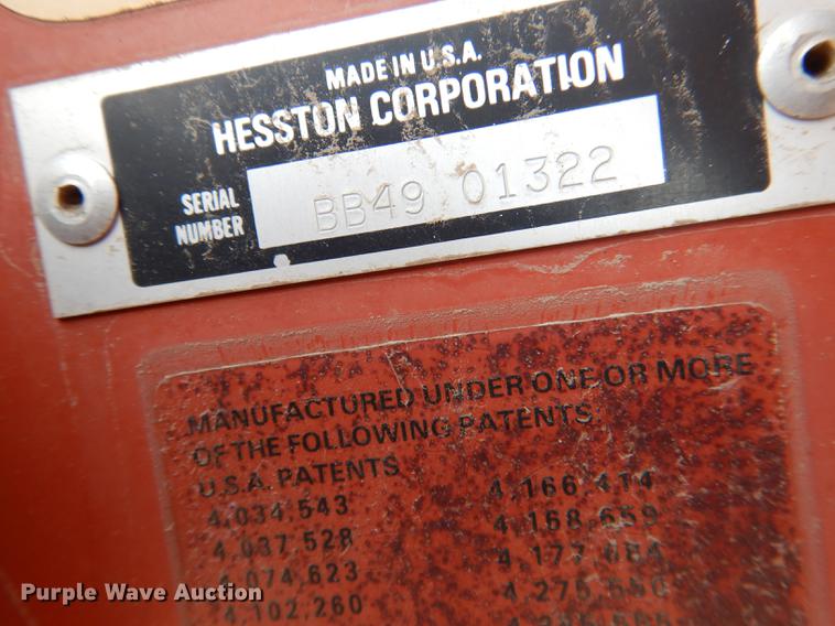 image for item DG5754 1993 Hesston 4900 large square baler