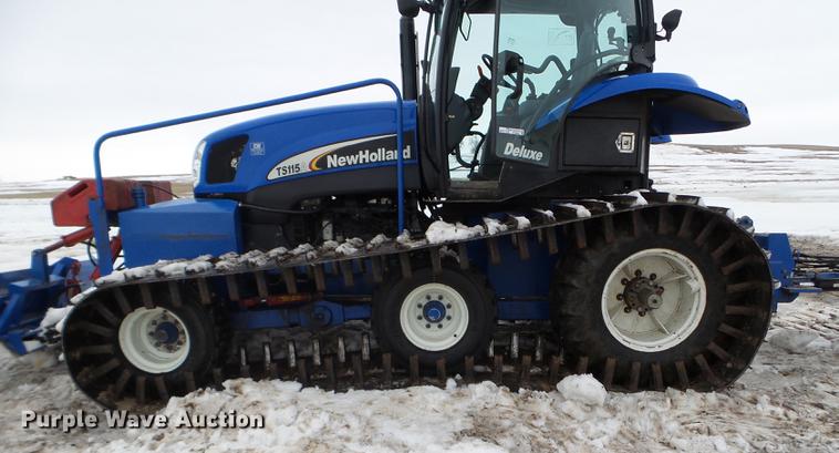 image for item EW9993 2005 New Holland TS115A tractor with snow groomer