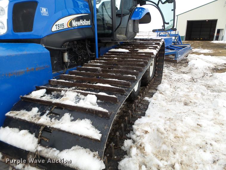 image for item EW9993 2005 New Holland TS115A tractor with snow groomer