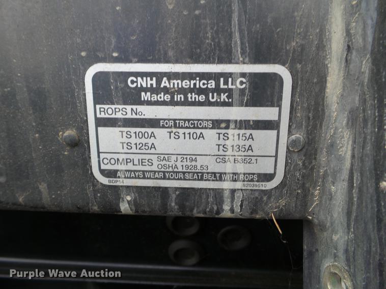 image for item EW9993 2005 New Holland TS115A tractor with snow groomer