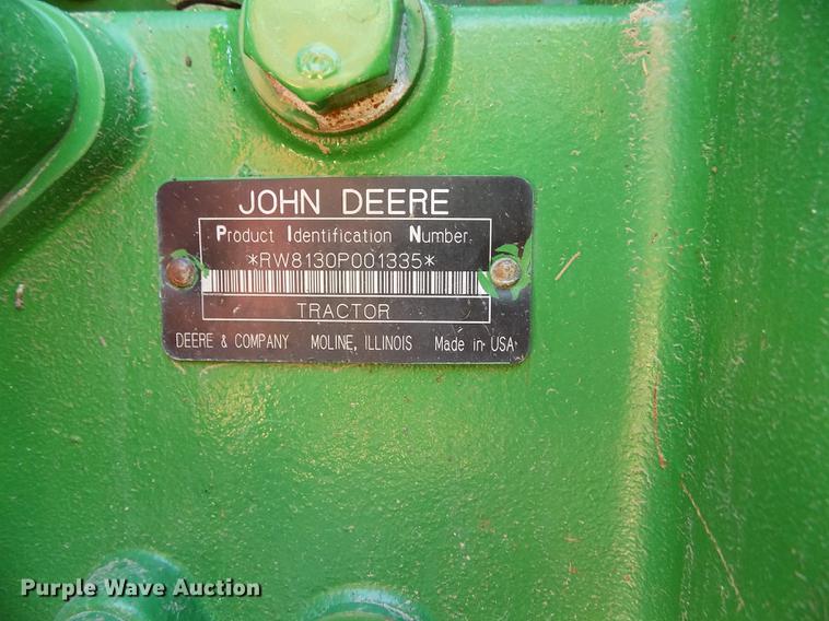image for item FA9614 2006 John Deere 8130 MFWD tractor