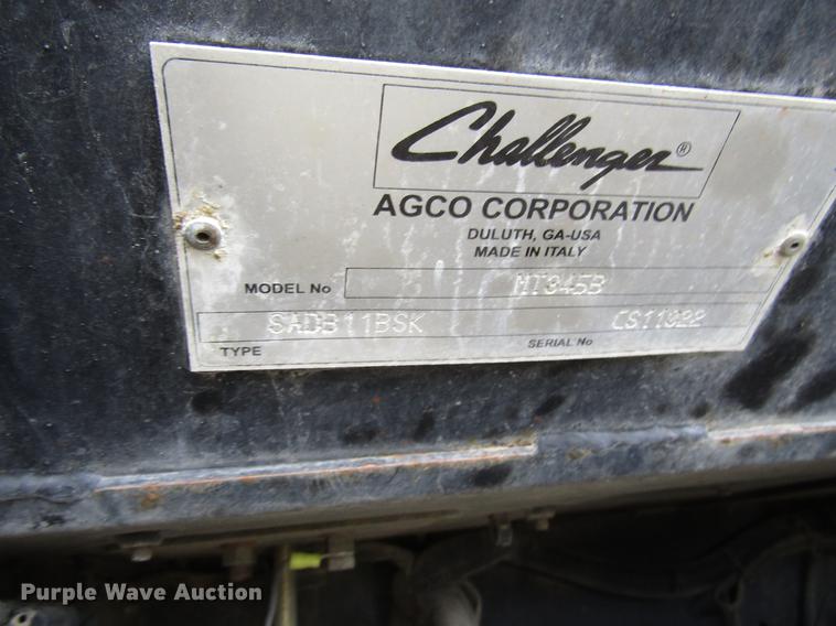 image for item FJ9632 2007 Challenger MT345B tractor