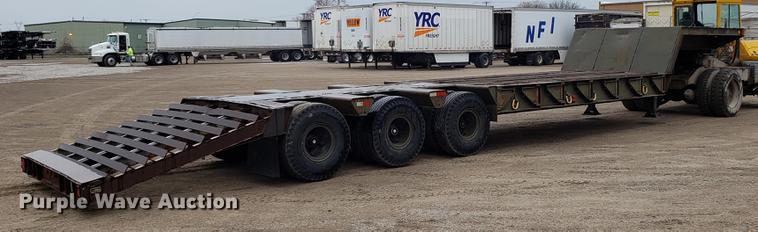 image for item DD4031 1980 Transport GTX50 lowboy equipment trailer