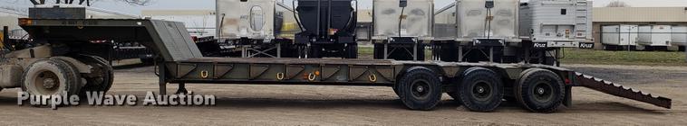 image for item DD4031 1980 Transport GTX50 lowboy equipment trailer