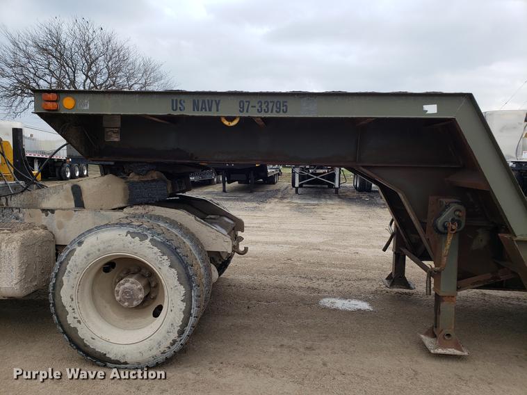 image for item DD4031 1980 Transport GTX50 lowboy equipment trailer