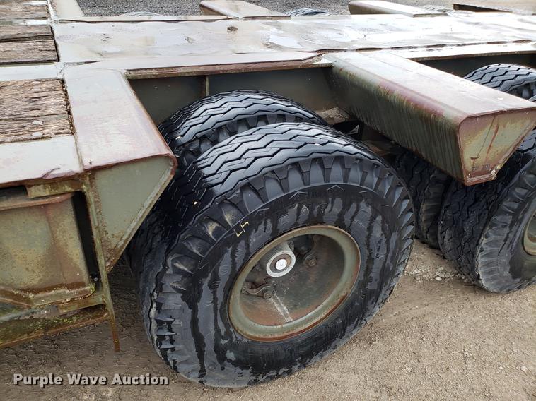 image for item DD4031 1980 Transport GTX50 lowboy equipment trailer