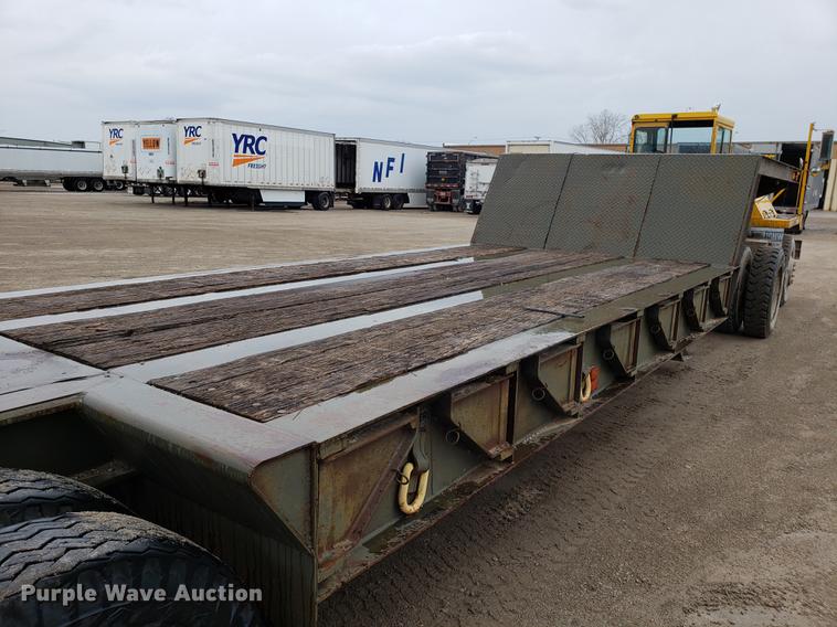 image for item DD4031 1980 Transport GTX50 lowboy equipment trailer