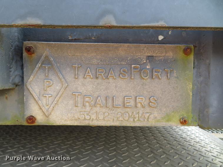 image for item DG3943 2000 Tarasport flatbed trailer