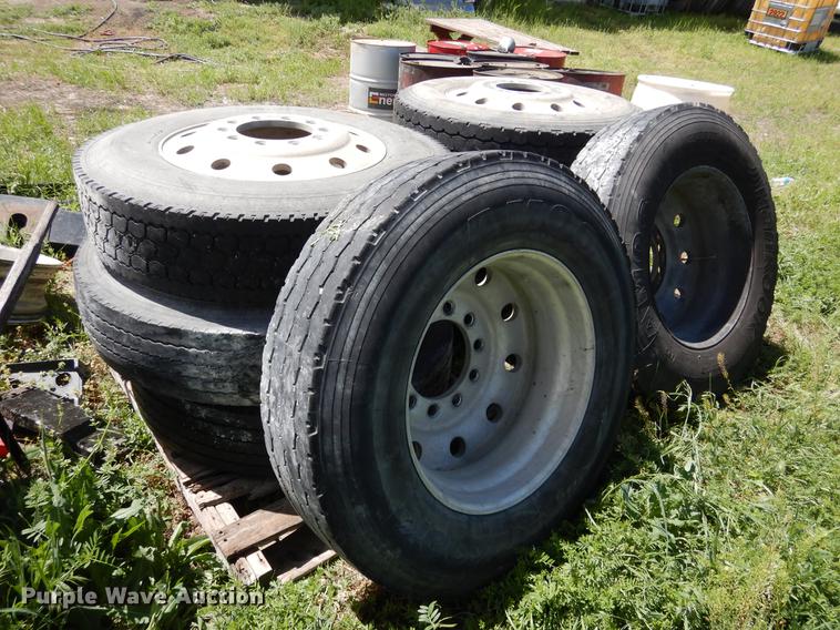 image for item DK9805 (8) 11R22.5 tires and wheels